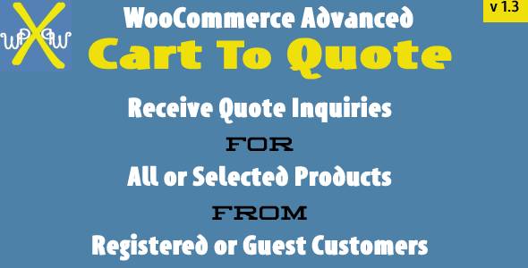 WooCommerce Advanced Cart To Quote