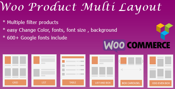 WooCommerce Shop Design & Produt Layout ( masonry, box, grid, list, slider, table, Carousel )