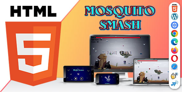 Mosquito Smash ( HTML5 ) Fun Game