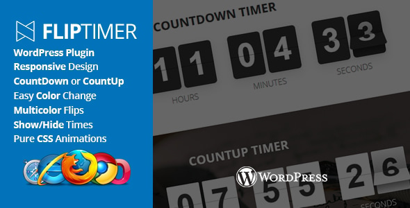 FlipTimer - jQuery Countdown Timer WordPress Plugin