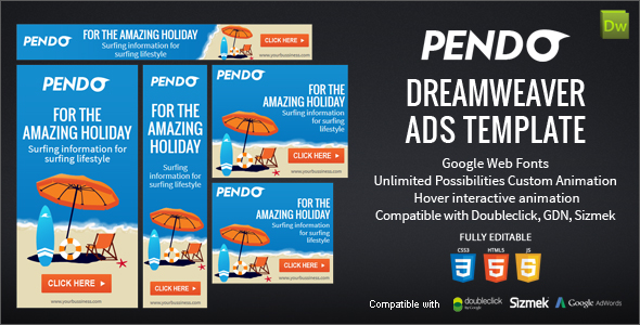 Pendo Dreamweaver Ads Template