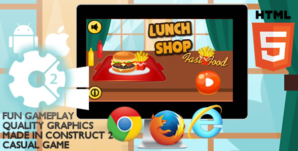 Lunch Shop Html5 Game