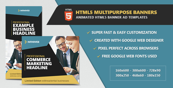 HTML5 Multipurpose Animated Banners