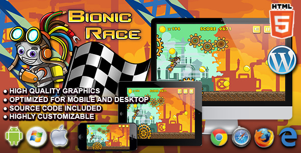 Bionic Race - HTML5 Running Game