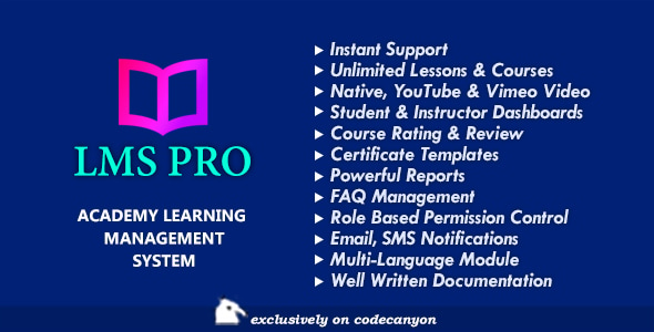 LMS Pro - Academy Learning Management System for Online Courses