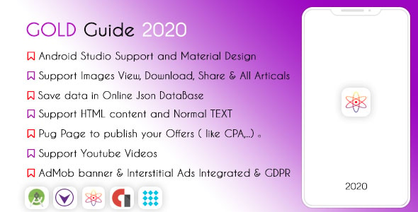 Gold Guide 2021 - High Features & AdMob