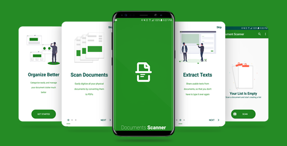 Documents Scanner App with Admob Ads (Auto edges detection)