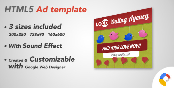 Ad HTML5 Template | Dating