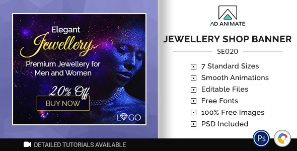 Shopping & E-commerce | Jewellery Shop Banner (SE020)