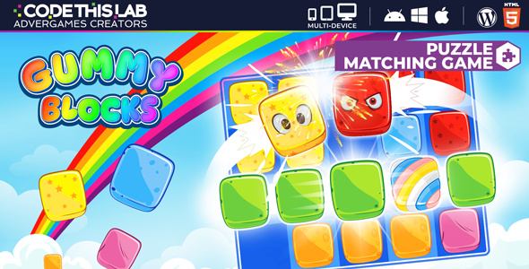 Gummy Blocks - HTML5 Puzzle Game