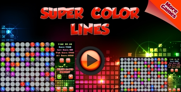 Super Color Lines - HTML5 Mobile Game (Construct 2 | Capx)