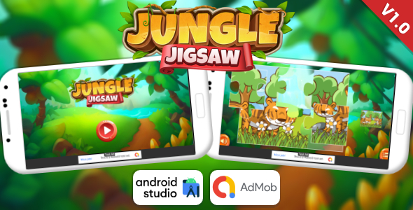 Jungle Jigsaw - Jigsaw Puzzle Game Android Studio Project with AdMob Ads + Ready to Publish