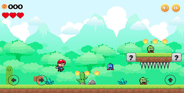 Mad Boy Adventures - HTML5 2D Side Scroller Game