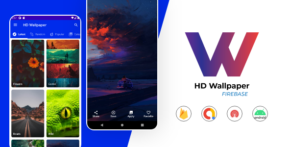 HD Wallpaper app with Admin Panel , Facebook and Admob Ads