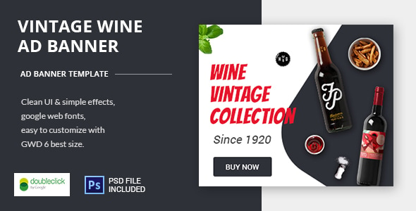 Wine - HTML Animated Banner