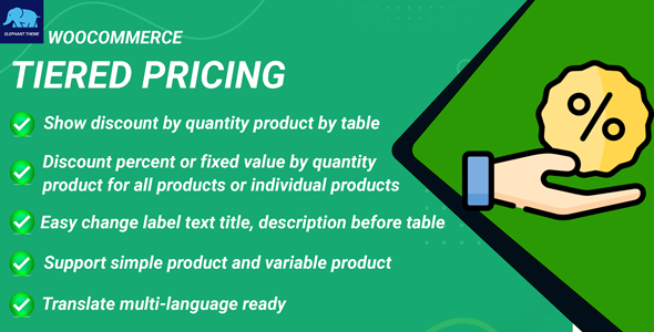 Tiered Pricing Product for WooCommerce