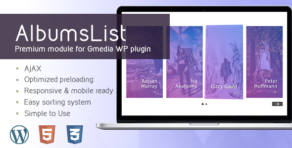 AlbumsList v3.2 | Gallery Module for Gmedia plugin