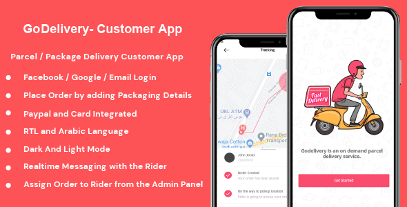 GoDelivery - Delivery Software for Managing Your Local Deliveries - Customer App