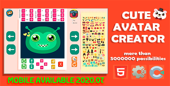 Cute Avatar Creator/Maker - HTML5 - CONSTRUCT