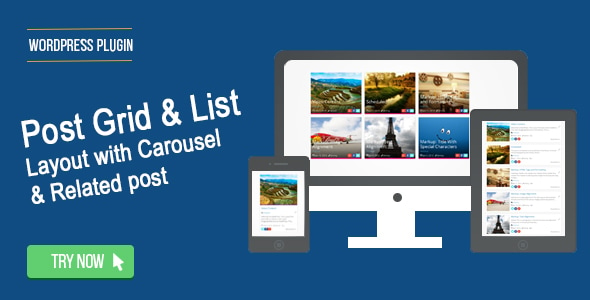 Wordpress Post Grid / List / Timeline Layout With Carousel & Related Post