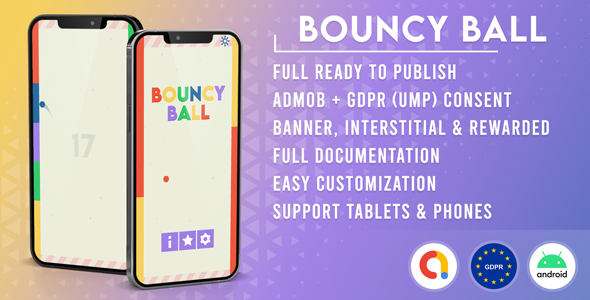 Bouncy Ball (Admob + GDPR + Unity)