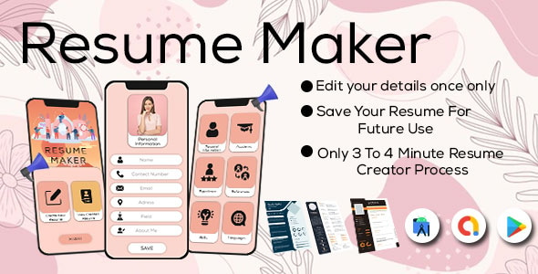 Resume PDF Maker - CV Builder - Resume Builder App - CV Maker PDF - Resume Maker - Resume PDF Editor