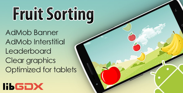 Fruit Sorting with AdMob and Leaderboard