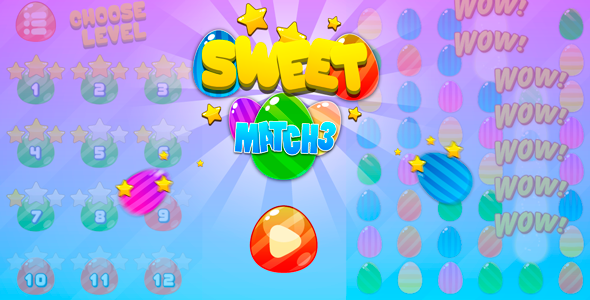 Sweet match3 - HTML5 game