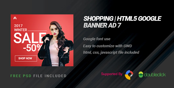 Shopping | HTML5 Google Banner Ad 08