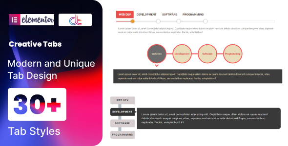 Creative Tabs addon for elementor