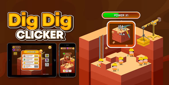 Dig Dig Clicker - HTML5 Game