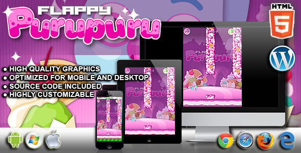 Flappy Purupuru - HTML5 Game