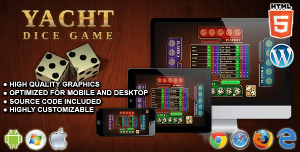 Yacht Dice Game - HTML5 Board Game