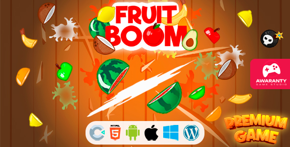 Fruit Boom - HTML5 Game (Construct 3 | AdMob | APK)