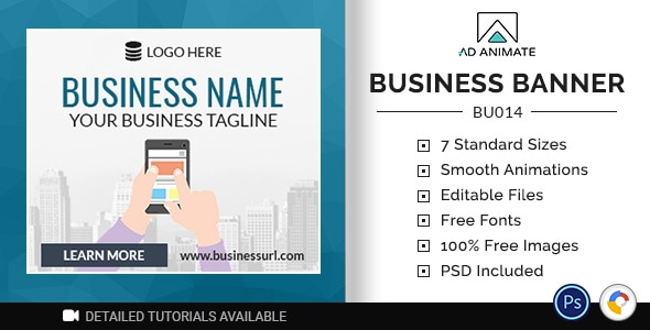 Business Banner | HTML5 Ad Template (BU014)