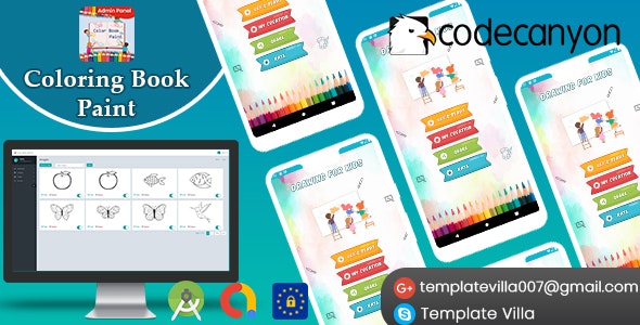 Coloring Book Paint With Admin Panel Ready For Publish
