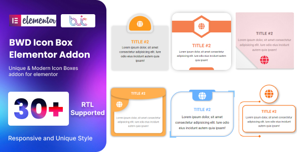BWD Icon Box addon for elementor