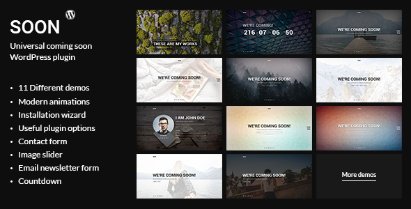 Soon - Universal Coming Soon WordPress Plugin