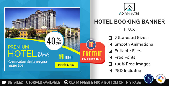 Tour & Travel | Hotel Booking Banner (TT006)