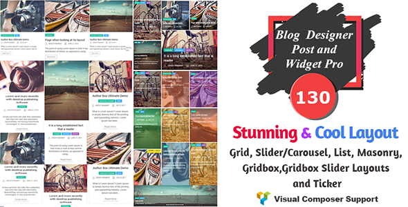 Blog Designer - Post and Widget Pro