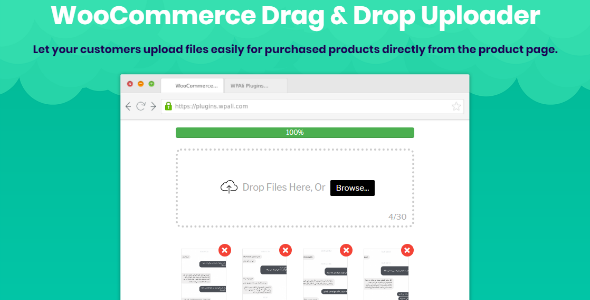 WooCommerce Drag & Drop Uploader | Ajax File Upload