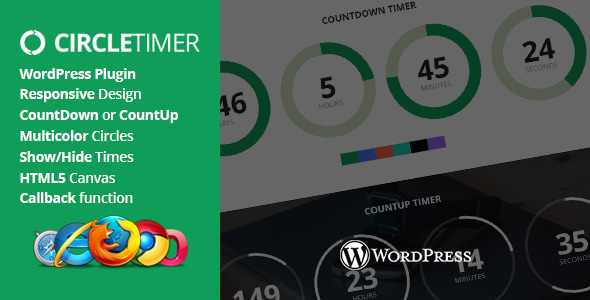 CircleTimer - jQuery Countdown Timer WordPress Plugin