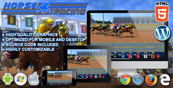 Horse Racing - HTML5 Casino Game