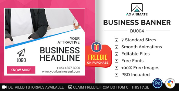 Business Banner - HTML5 Ad Template (BU004)