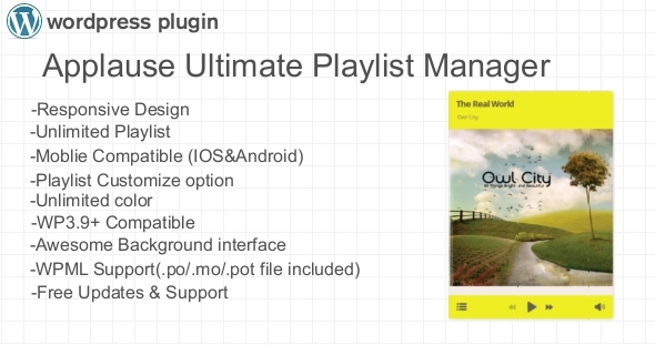 Applause Ultimate Playlist Manager WP Plugin