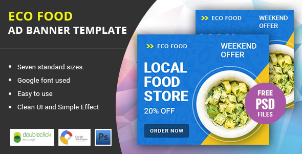 Eco Food | HTML 5 Animated Google Banner