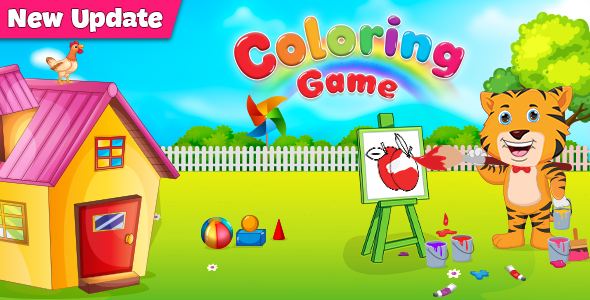 Top Kids Games My Coloring Book + Admob + Education + Ready For Publish