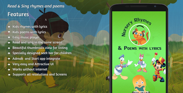 Nursery rhymes and poems with lyrics