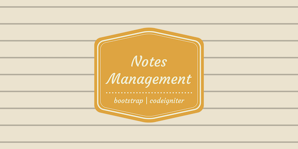 Personal Notes Management System