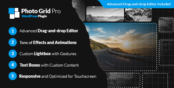 Photo Grid Pro - WordPress Interactive Grid Gallery Builder